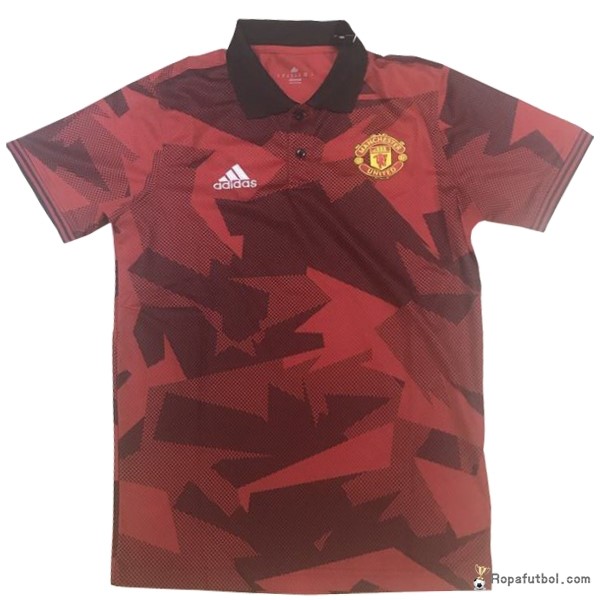 Polo Manchester United 2017/18 Naranja Negro